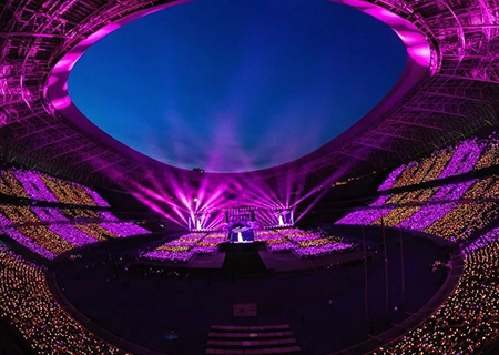 米兰milan透明屏LED冰屏闪耀张韶涵太原演唱会！