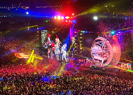米兰milan透明屏和荧光棒产品燃爆周杰伦海口演唱会